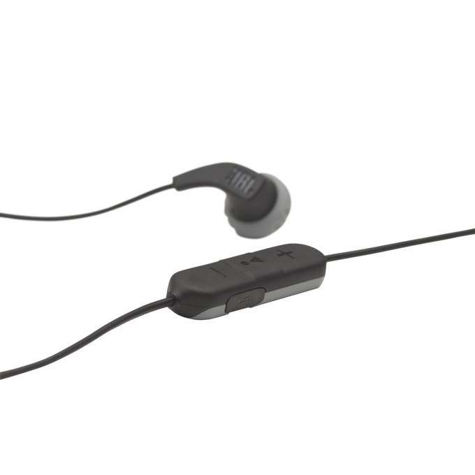 JBL Endurance RUNBT - Black - Sweatproof Wireless In-Ear Sport Headphones - Detailshot 5 image number null